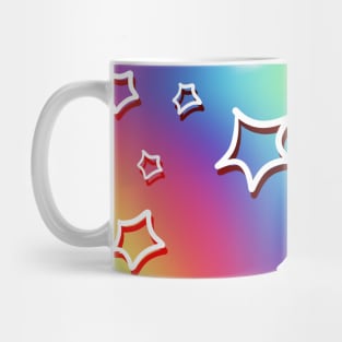 Rainbow Stars Design Mug